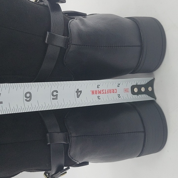 1815- XOXO Over The Knee Women's Vegan Boots Black Color Size 6 M NWT - Picture 6 of 9